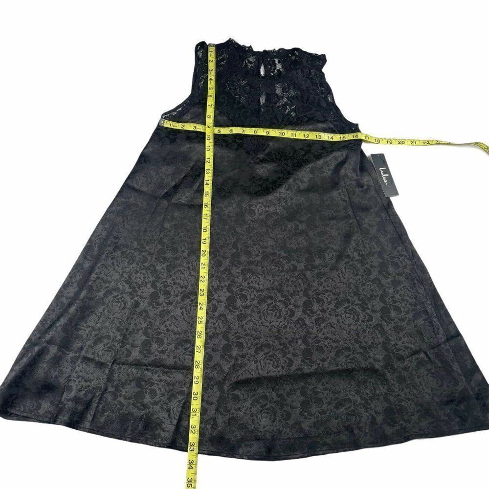 Lulus Evidently In Love Floral Satin Swing Dress NEW - Picture 7 of 7